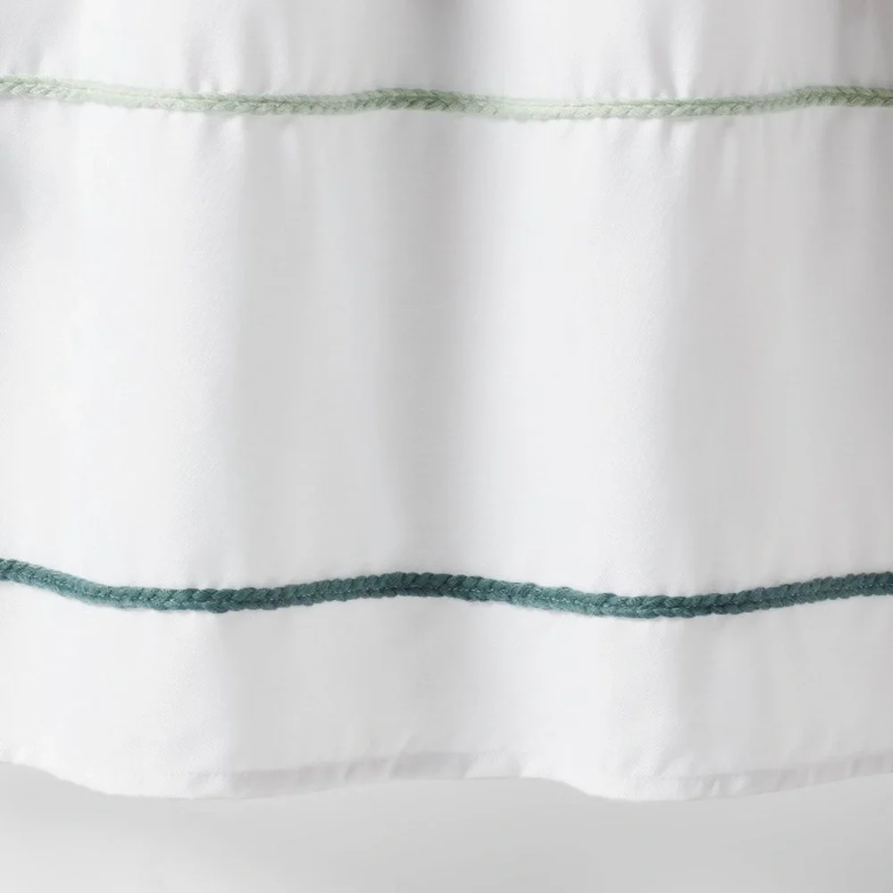 NWT Pillowfort Striped with Tassel Shower Curtain